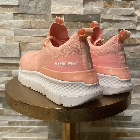 Timberland PRO A5VKY Pink Shoes 8.5 | Safety Toe, Anti-Fatigue, Slip-On NWOT - Picture 5 of 12